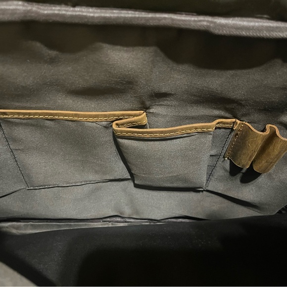 Kattee Full Grain Leather Briefcase Brown Laptop Messenger Bag 16” - Picture 9 of 9